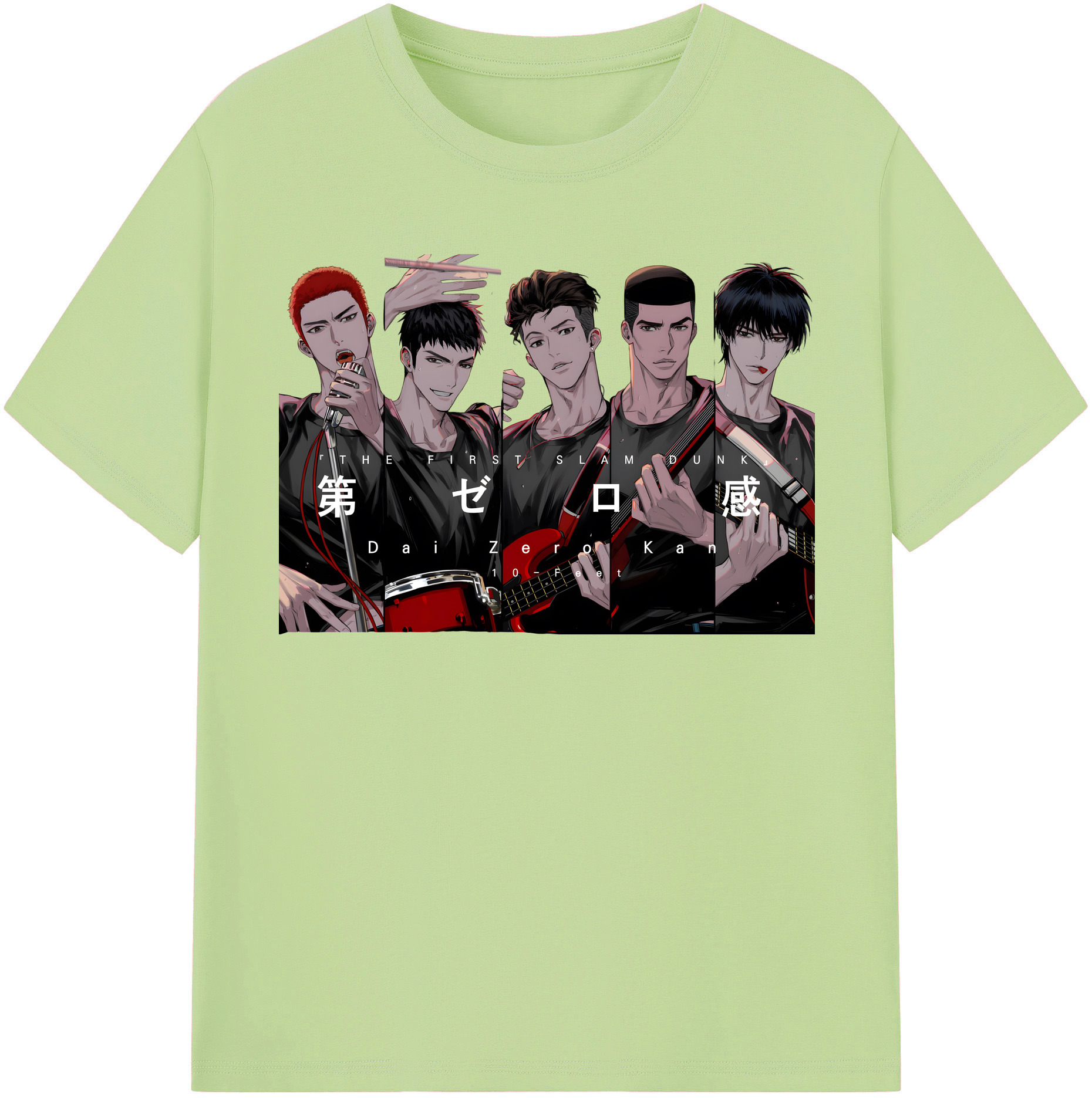 SLAM DUNK／スラムダンク 綿100％半袖Tシャツ（フロントプリント）